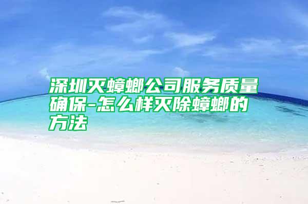 深圳灭蟑螂公司服务质量确保-怎么样灭除蟑螂的方法