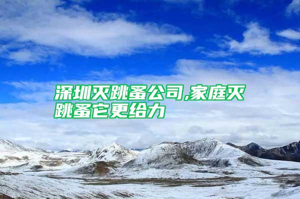 深圳灭跳蚤公司,家庭灭跳蚤它更给力