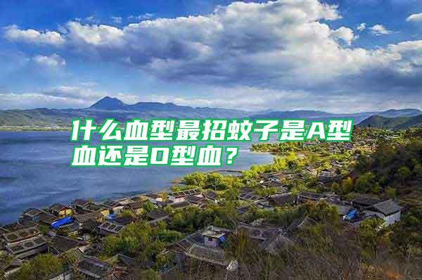 什么血型最招蚊子是A型血还是O型血？