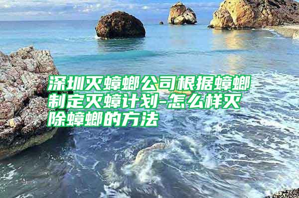 深圳灭蟑螂公司根据蟑螂制定灭蟑计划-怎么样灭除蟑螂的方法