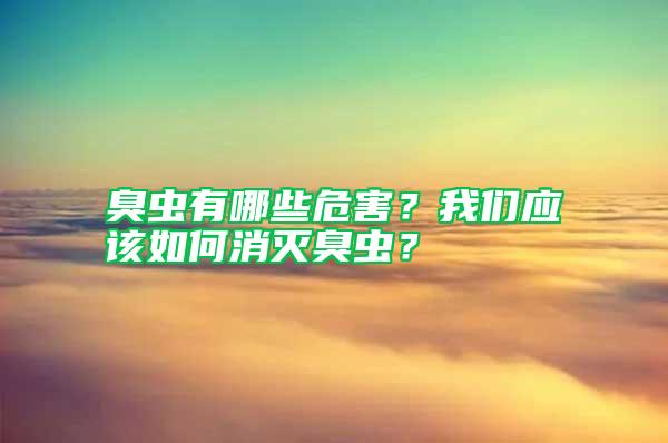 臭虫有哪些危害？我们应该如何消灭臭虫？