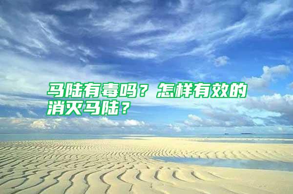 马陆有毒吗？怎样有效的消灭马陆？