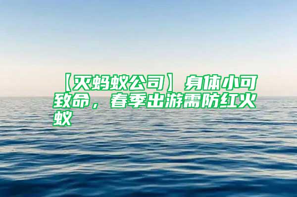【灭蚂蚁公司】身体小可致命，春季出游需防红火蚁