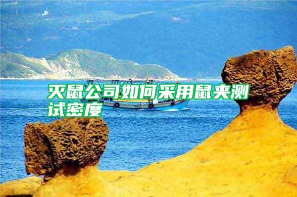 灭鼠公司如何采用鼠夹测试密度