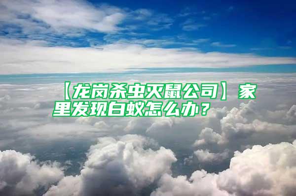 【龙岗杀虫灭鼠公司】家里发现白蚁怎么办？