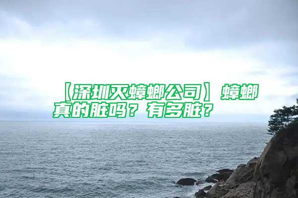 【深圳灭蟑螂公司】蟑螂真的脏吗？有多脏？