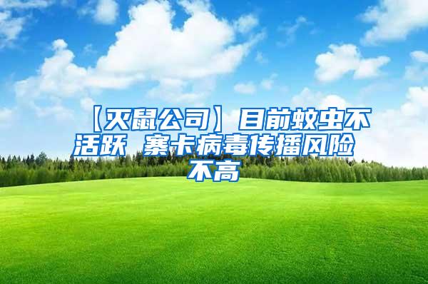 【灭鼠公司】目前蚊虫不活跃 寨卡病毒传播风险不高