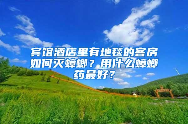 宾馆酒店里有地毯的客房如何灭蟑螂？用什么蟑螂药最好？