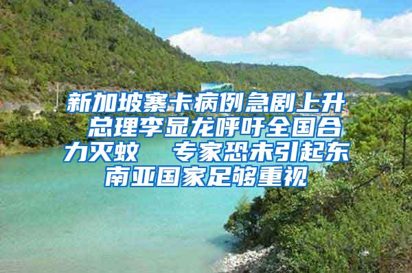 新加坡寨卡病例急剧上升 总理李显龙呼吁全国合力灭蚊  专家恐未引起东南亚国家足够重视