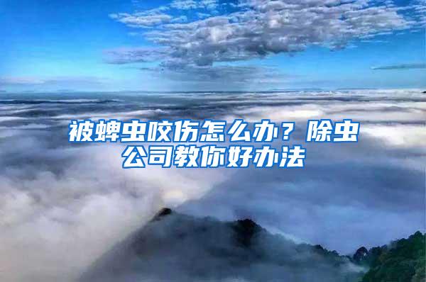 被蜱虫咬伤怎么办？除虫公司教你好办法
