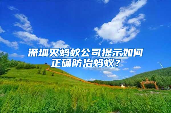 深圳灭蚂蚁公司提示如何正确防治蚂蚁？