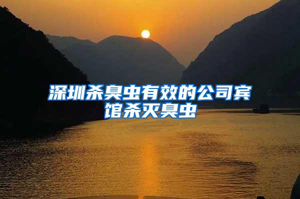 深圳杀臭虫有效的公司宾馆杀灭臭虫