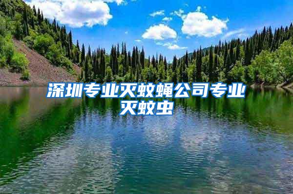 深圳专业灭蚊蝇公司专业灭蚊虫