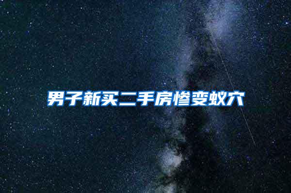 男子新买二手房惨变蚁穴