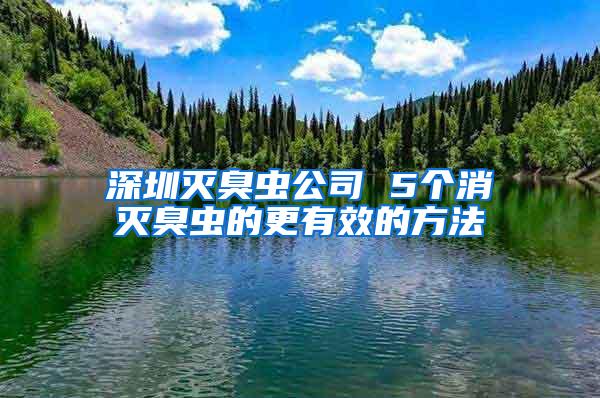 深圳灭臭虫公司 5个消灭臭虫的更有效的方法