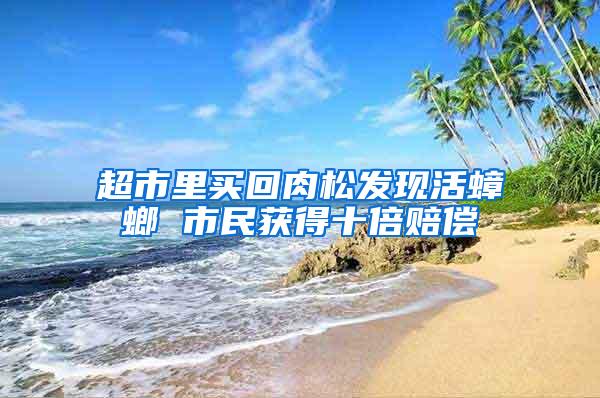 超市里买回肉松发现活蟑螂 市民获得十倍赔偿