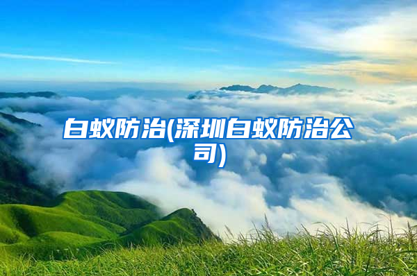 白蚁防治(深圳白蚁防治公司)